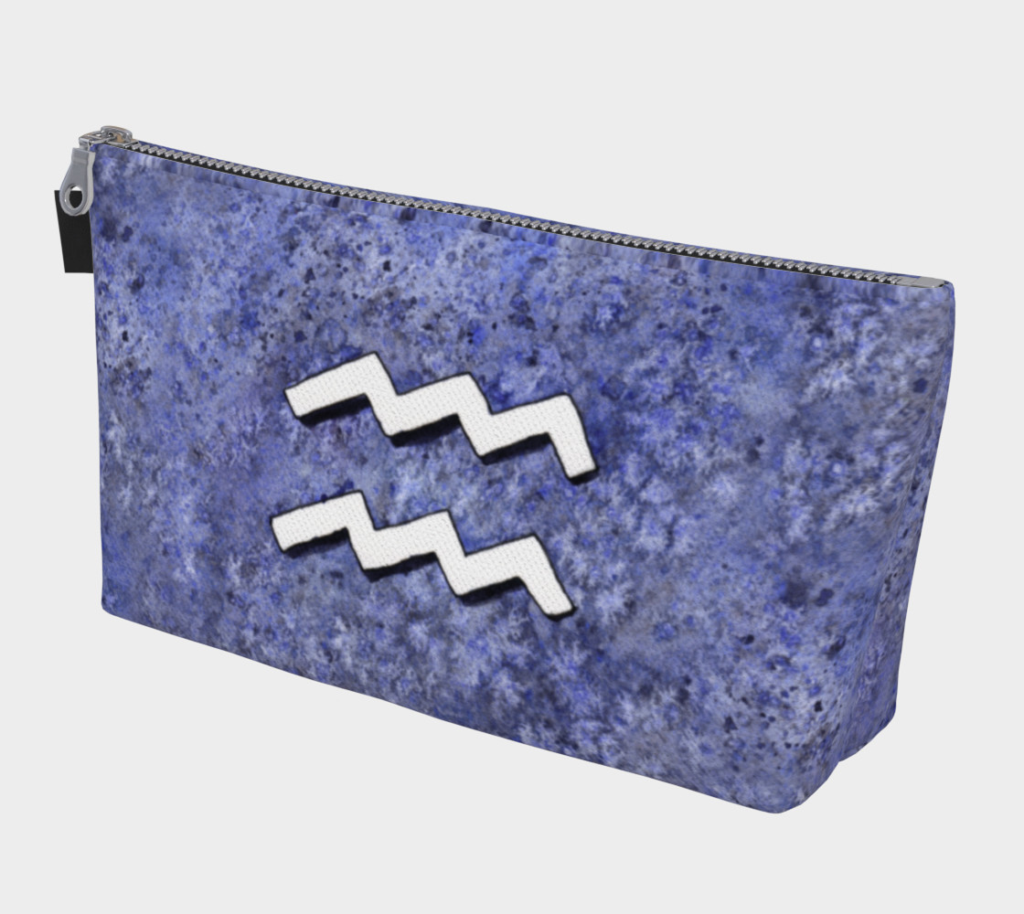 Aperçu de Aquarius astrological sign Makeup Bag #1