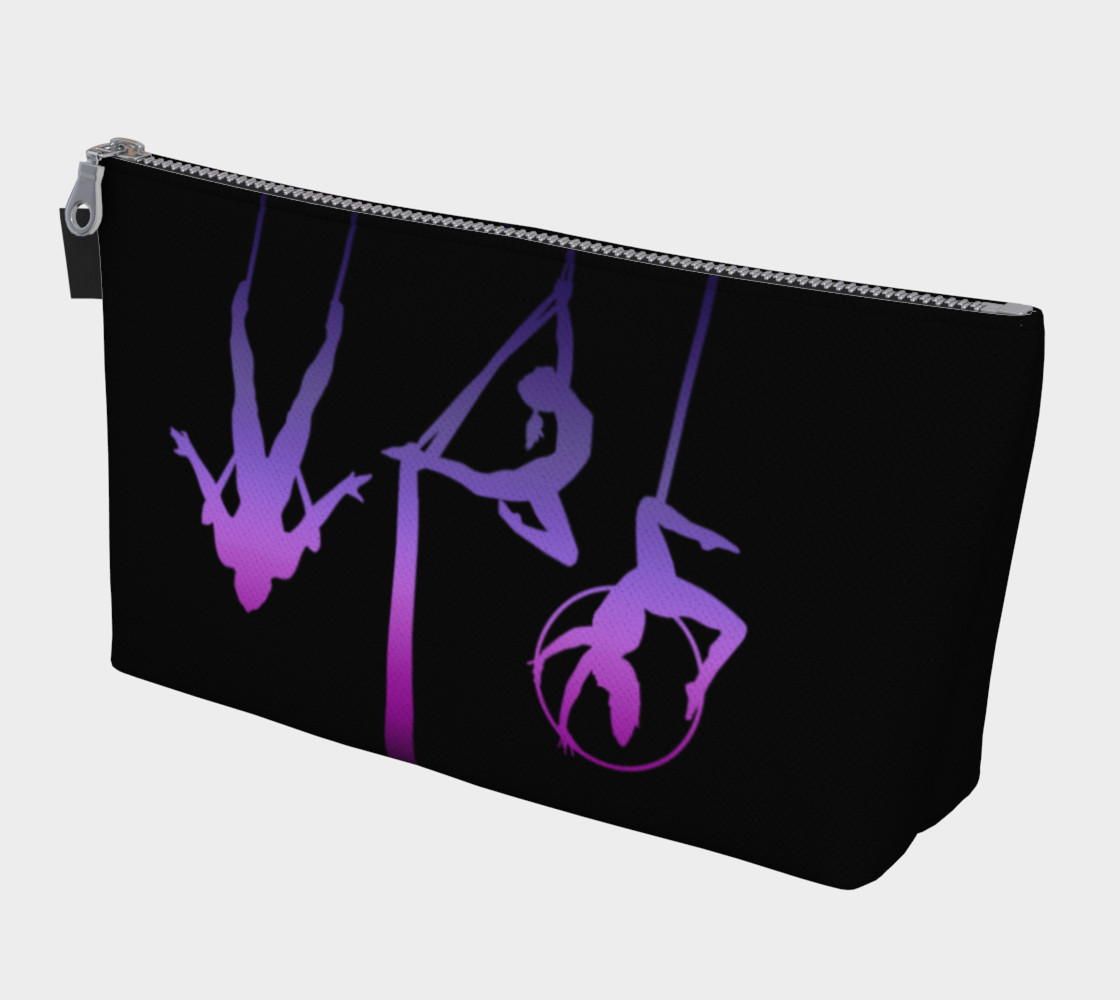 Aerial Ombre Midnight Amethyst Makeup Gear Bag with Pocket 3D preview
