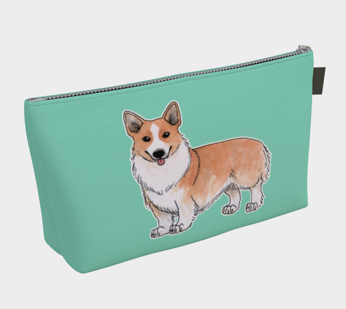 Aperçu de Welsh corgi dog Makeup Bag #2