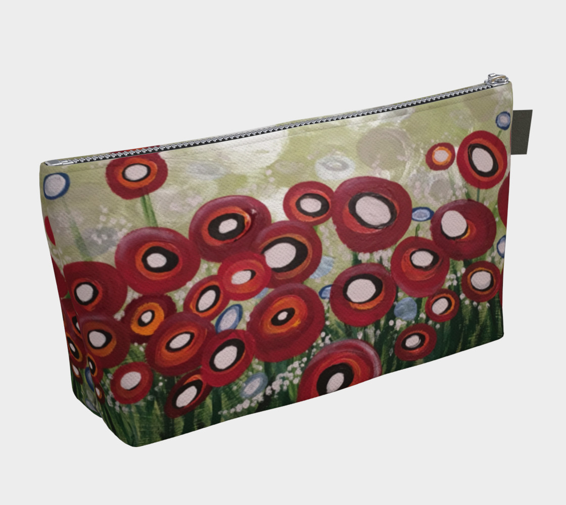 Whimsical Poppy Makeup Bag preview #2