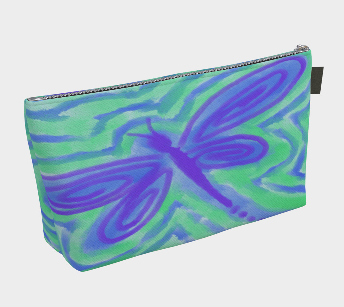 Aperçu de Abstract Dragonfly Art Clutch Purse #2