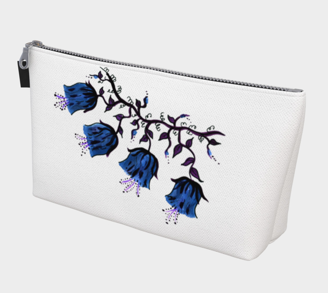 Pocket Handbag Art Print Coin Purse Makeup Bag Zip Canvas Purse Wallet