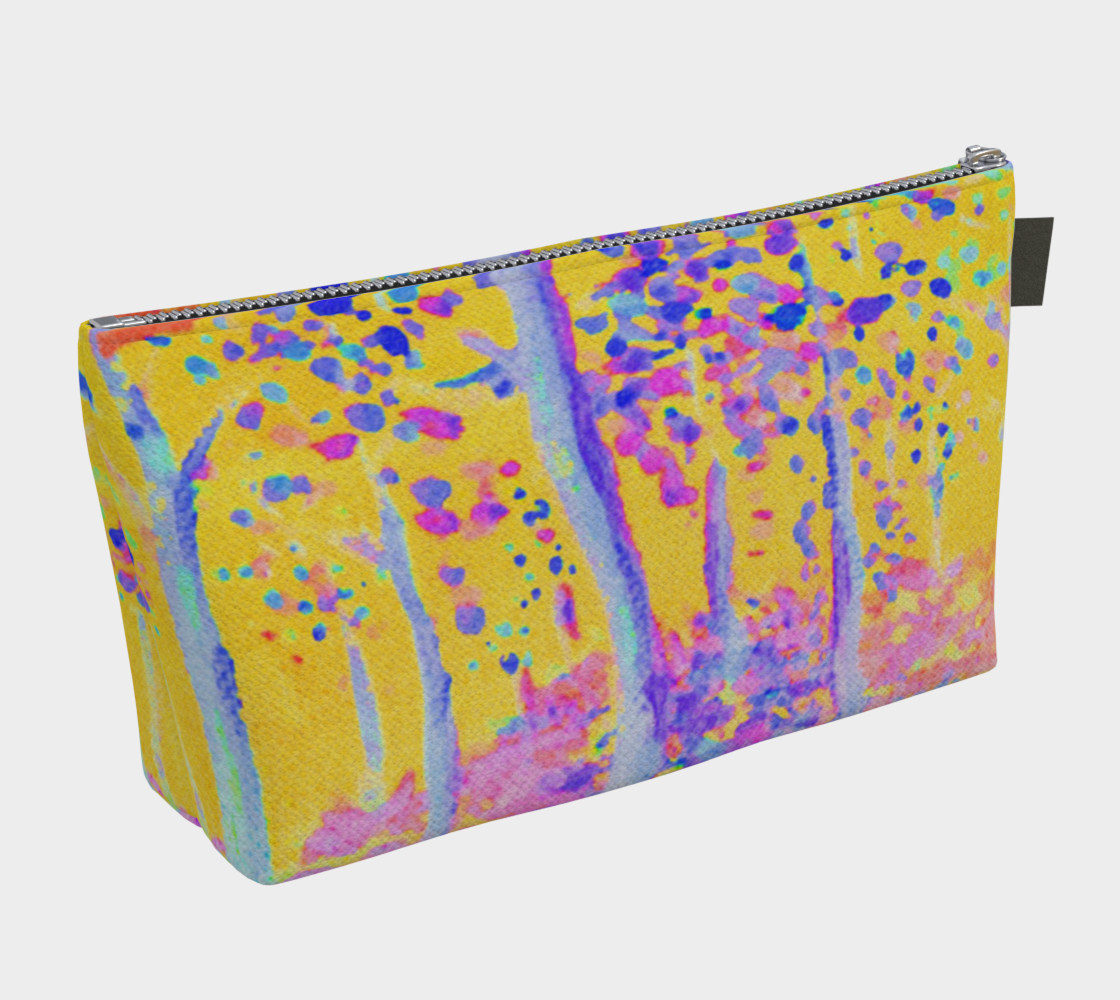 Aperçu de Yellow Magic Trees Makeup Bag #2