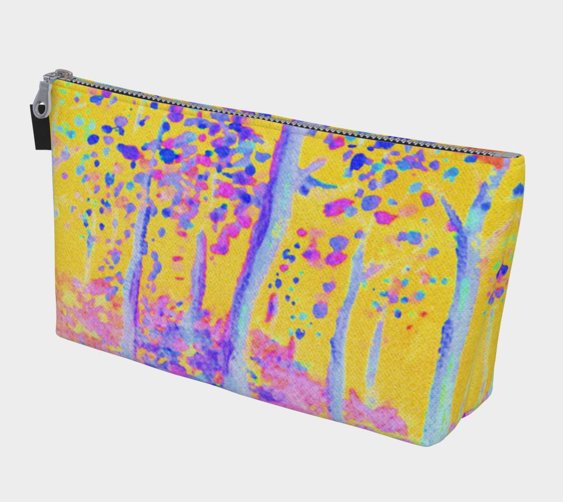 Aperçu de Yellow Magic Trees Makeup Bag #1