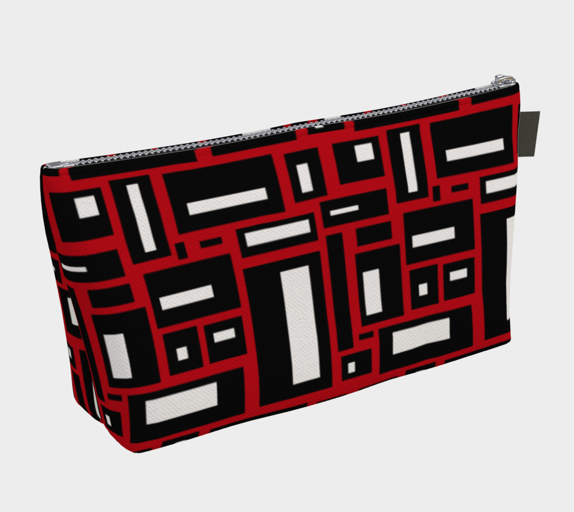 Simple Geometric in Black, White and Red 1 preview #2