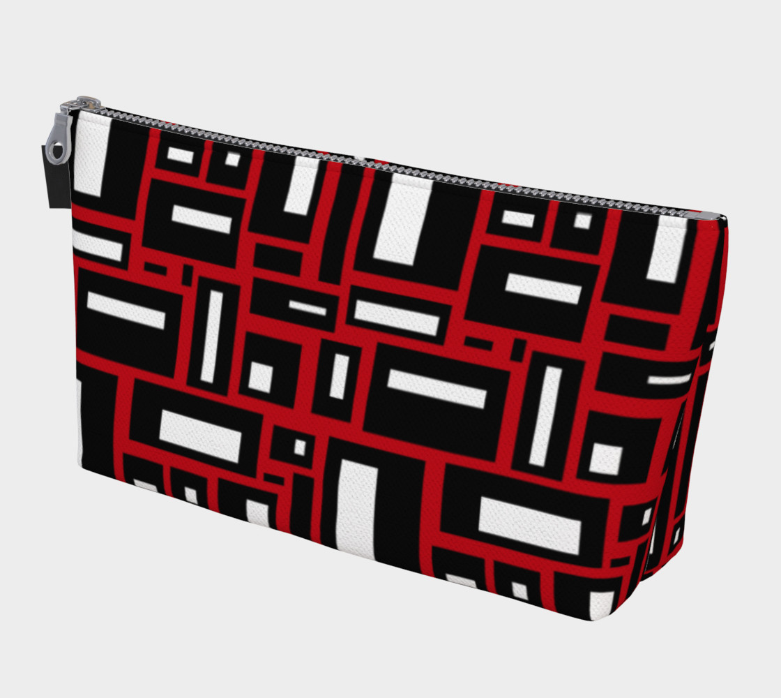 Simple Geometric in Black, White and Red 1 preview #1