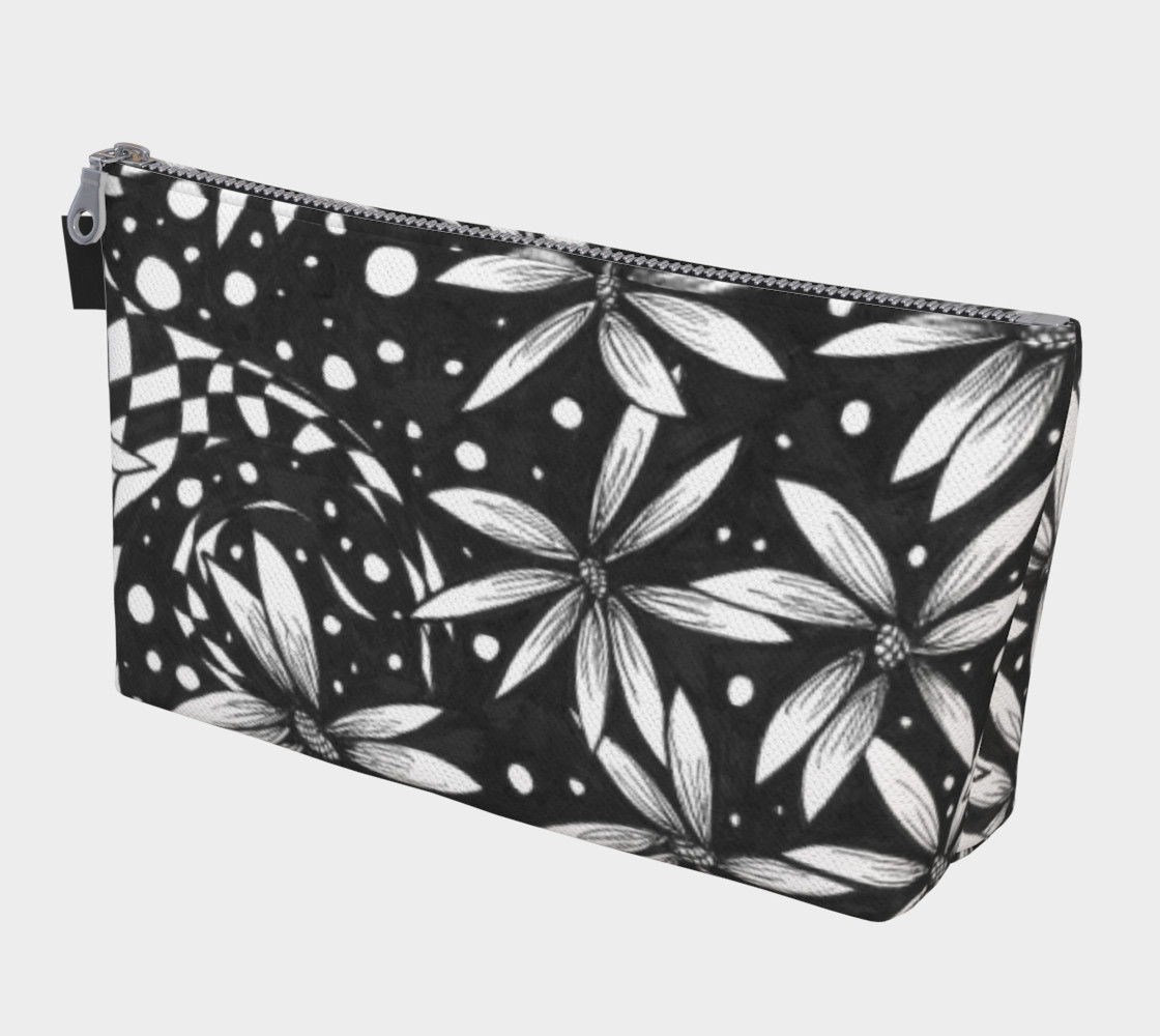 Midnight Garden Monochrome Handbag 3D preview