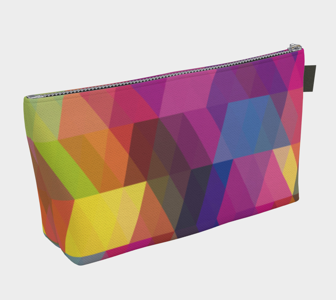 Geometrix - Triangulation Makeup Gear Tote Bag With Pocket preview #2