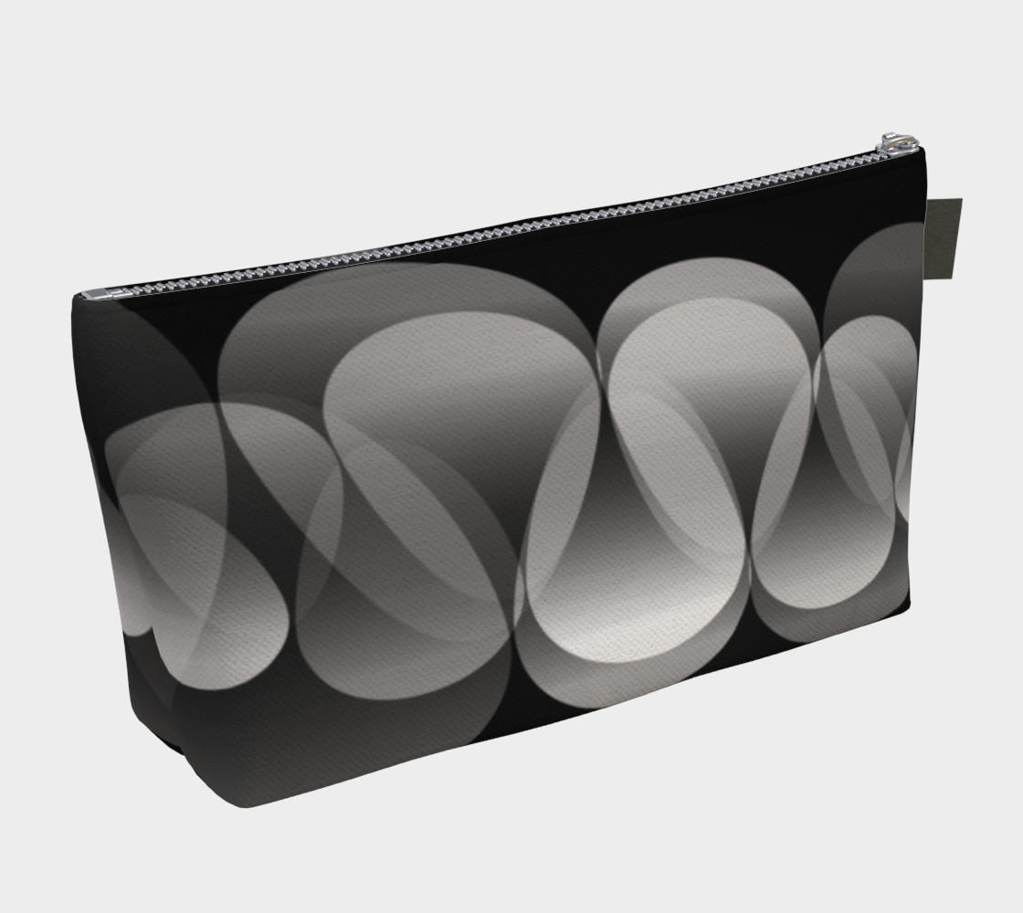 Geometrix - Ripple Black Makeup Gear Bag with Pocket preview #2