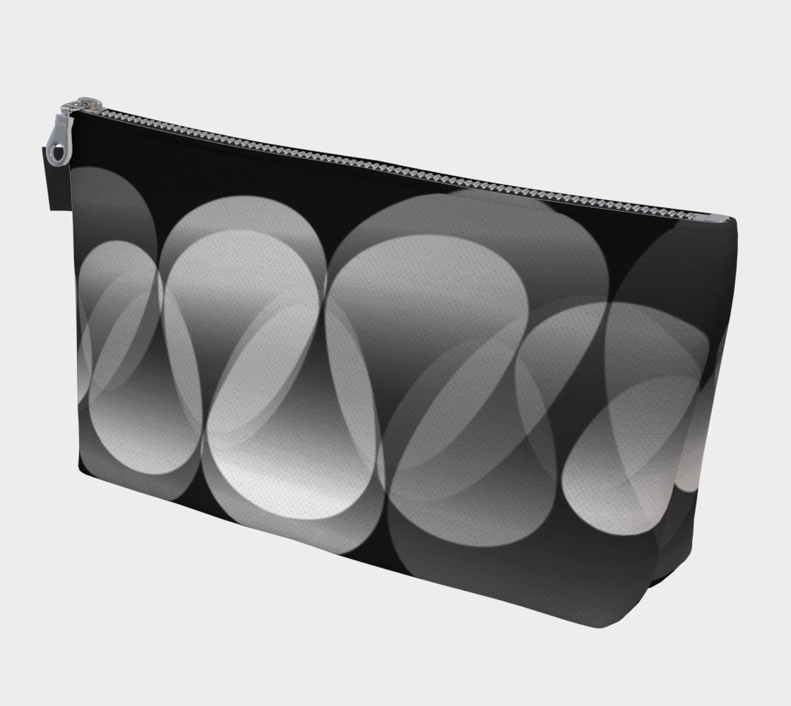 Geometrix - Ripple Black Makeup Gear Bag with Pocket preview #1