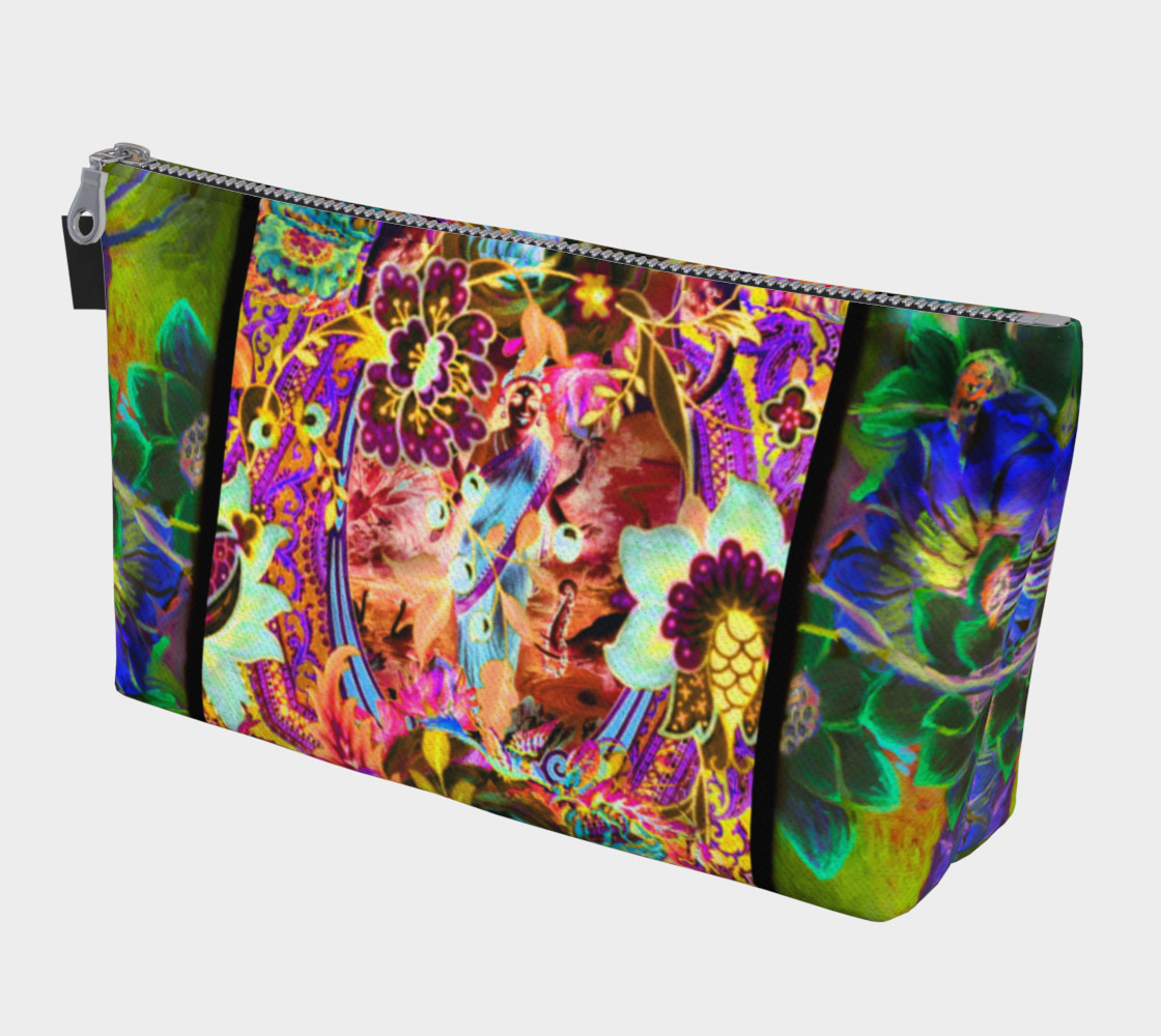 Bohemian Goddess Neon Makeup Bag 3D preview