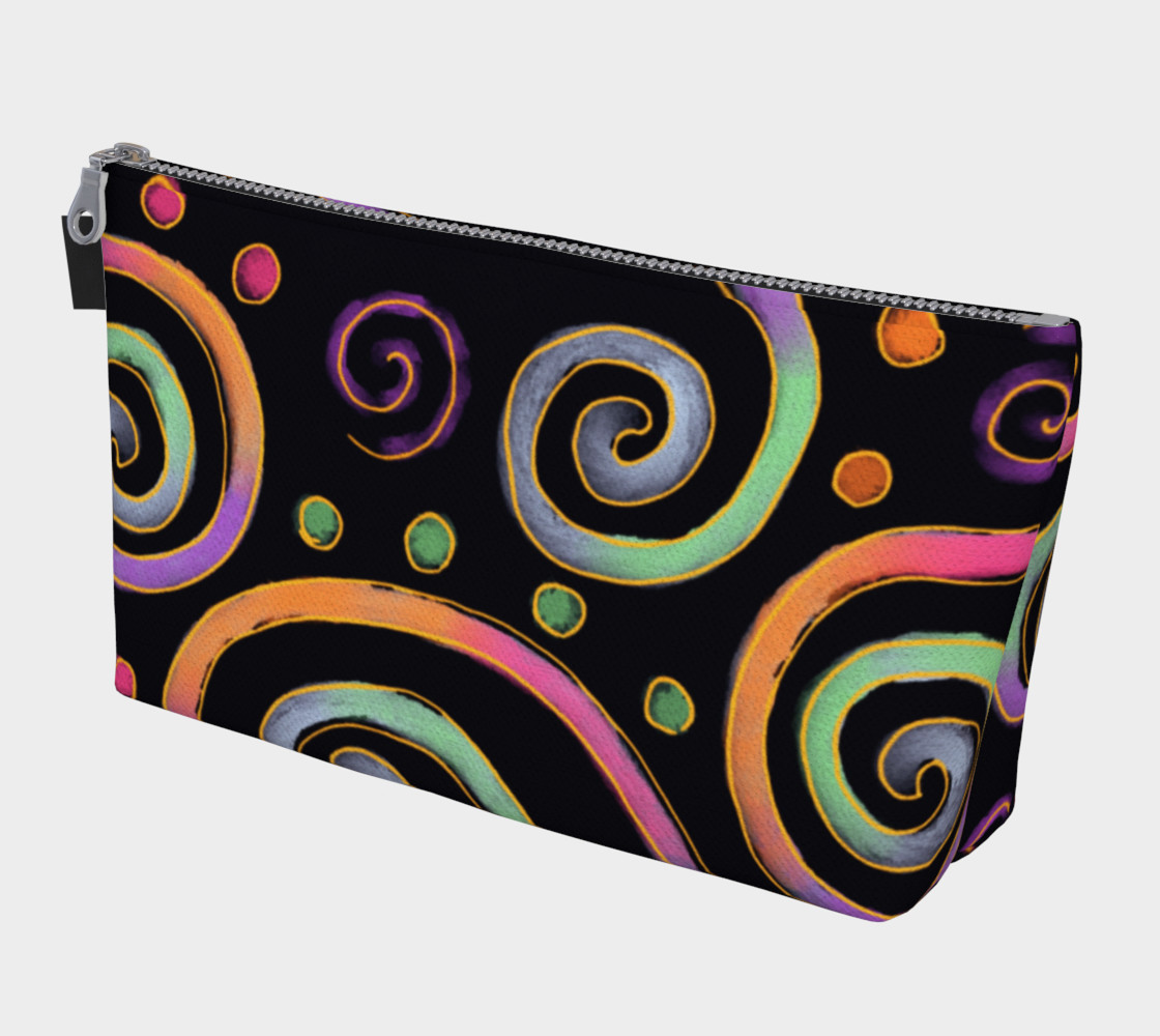 Aperçu de Colorful Abstract Art Clutch Bag #1
