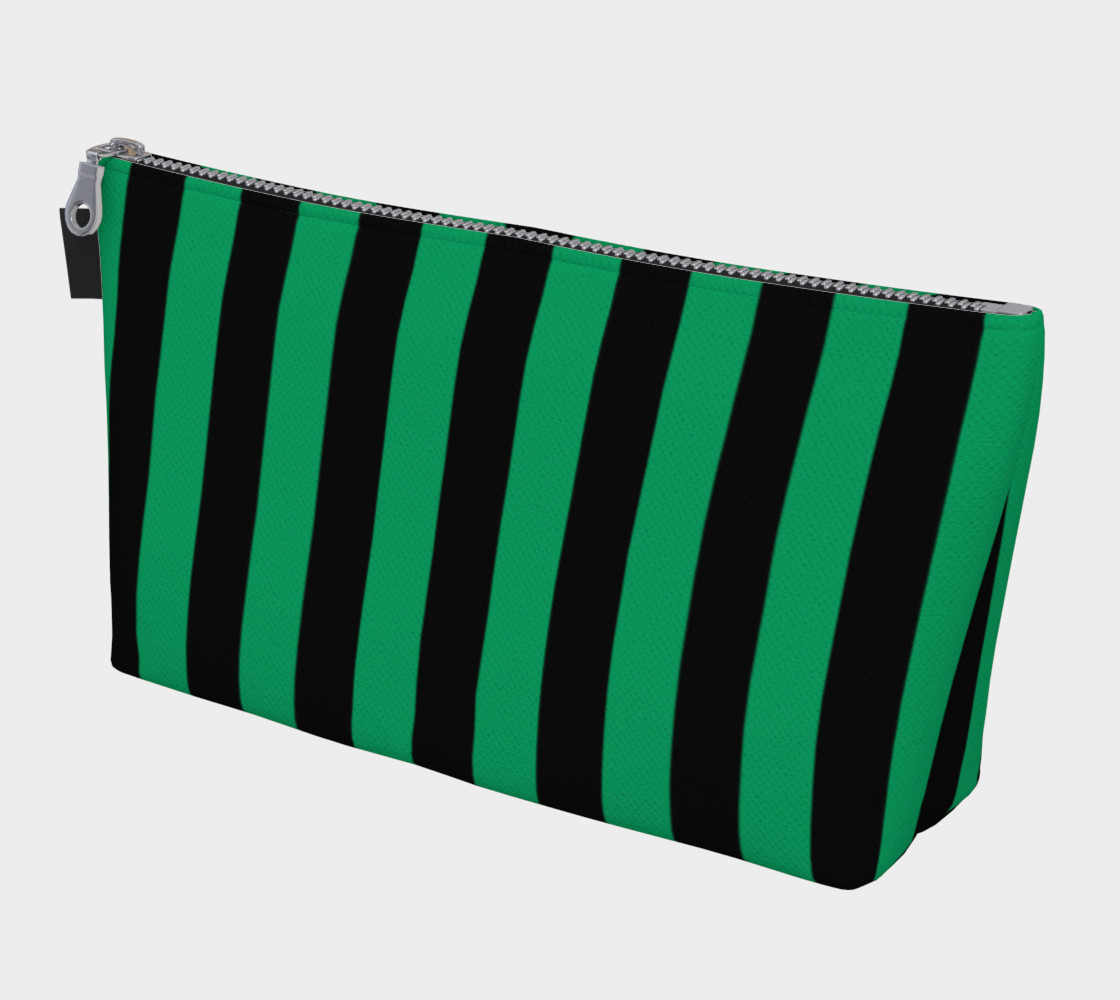 Aperçu de Black and Shamrock Green Stripes #1
