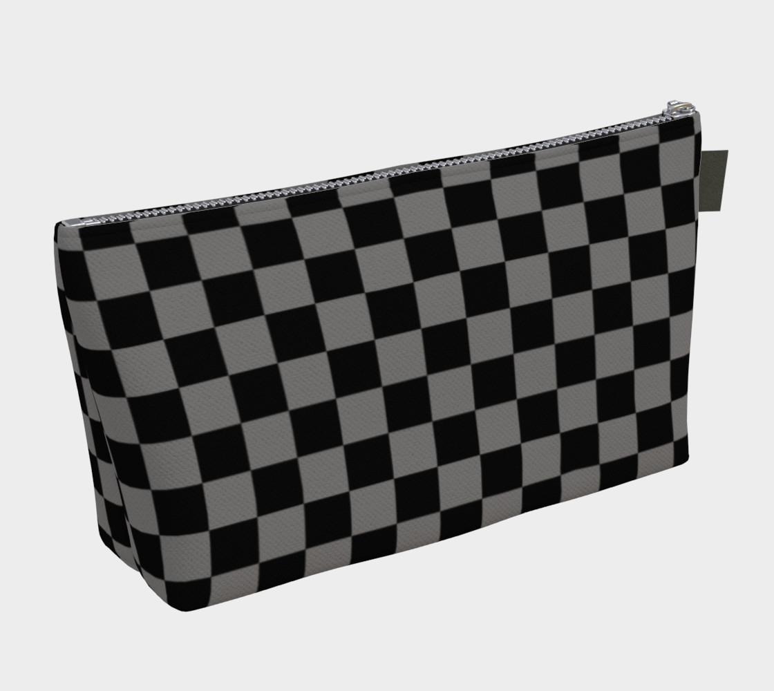 Aperçu de Black and Medium Grey Checkerboard Squares #2