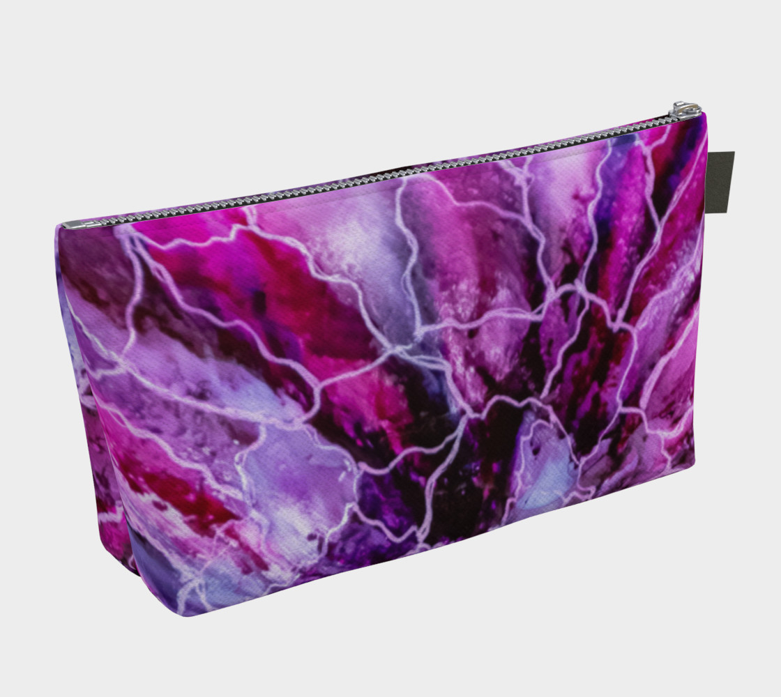 Pink & Mauve Abstract Alcohol Ink Art Bloom preview #2