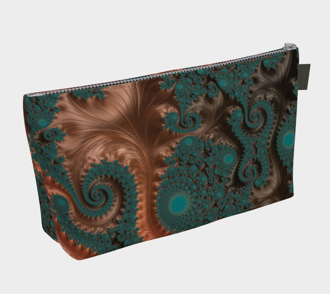 Copper Leaves Make Up Bag preview #2