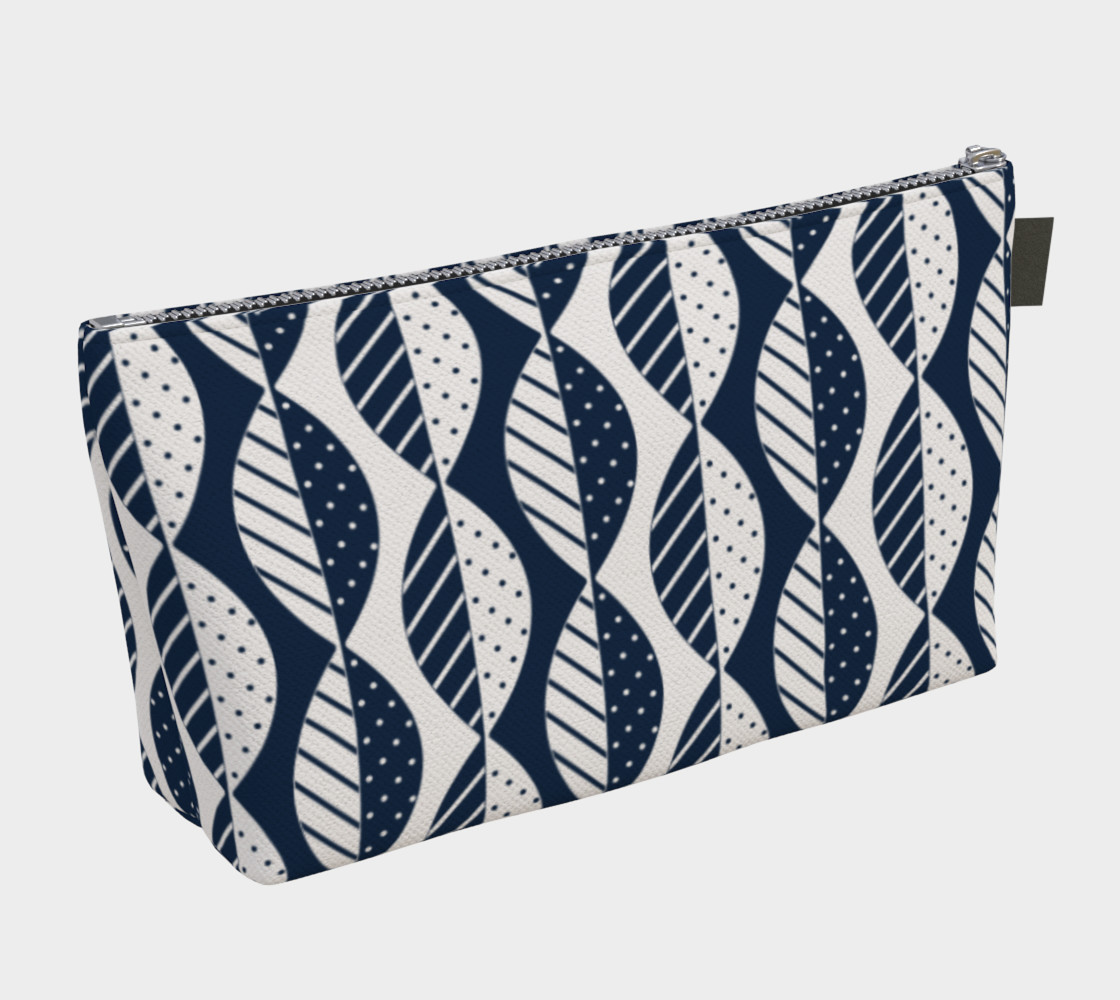 Mod Leaves in Navy and White preview #2