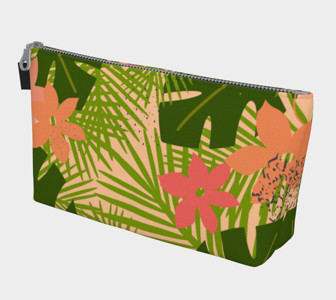 Aperçu de Palms and Flowers Cosmetic Bag #1