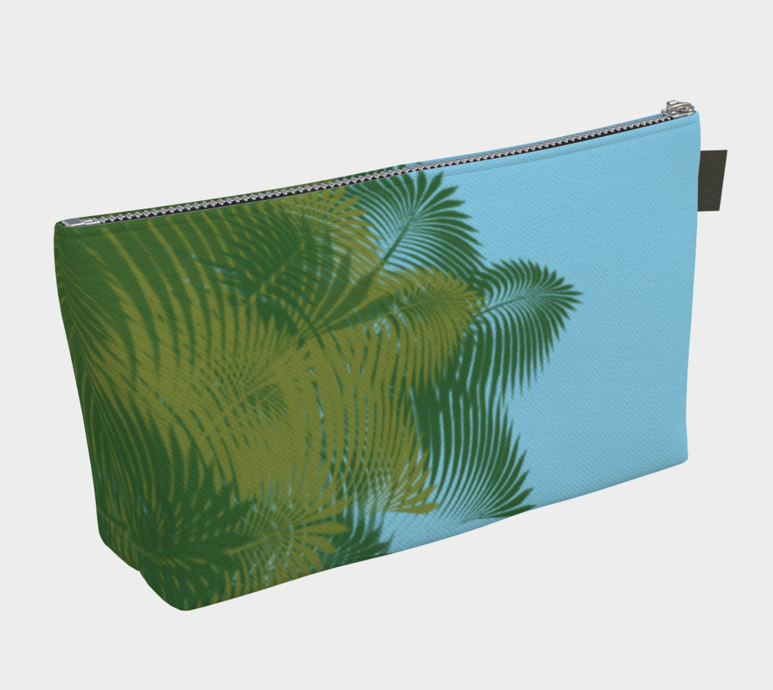 Aperçu de Palms Blue Cosmetic Bag #2