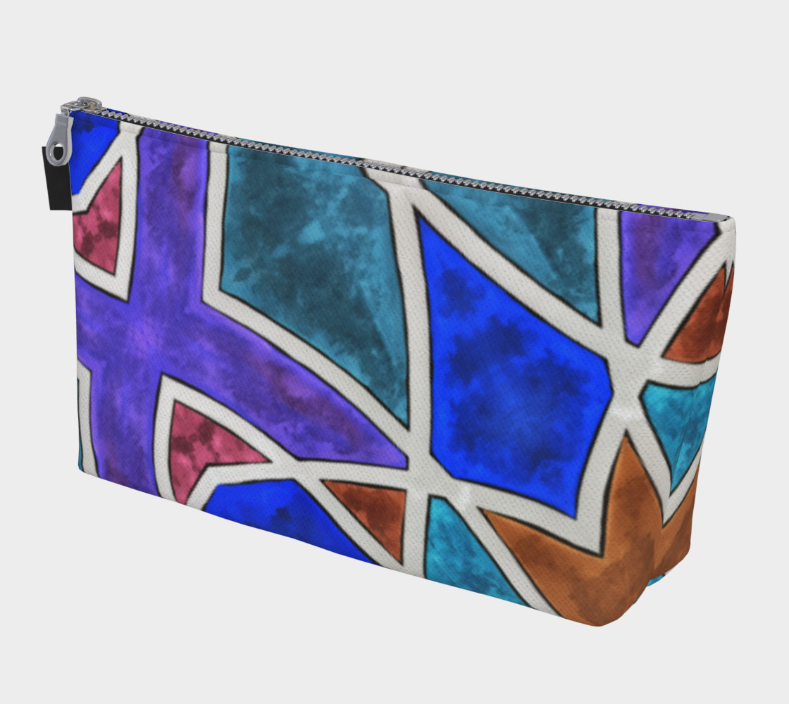 Blues Geo Makeup Bag preview #1