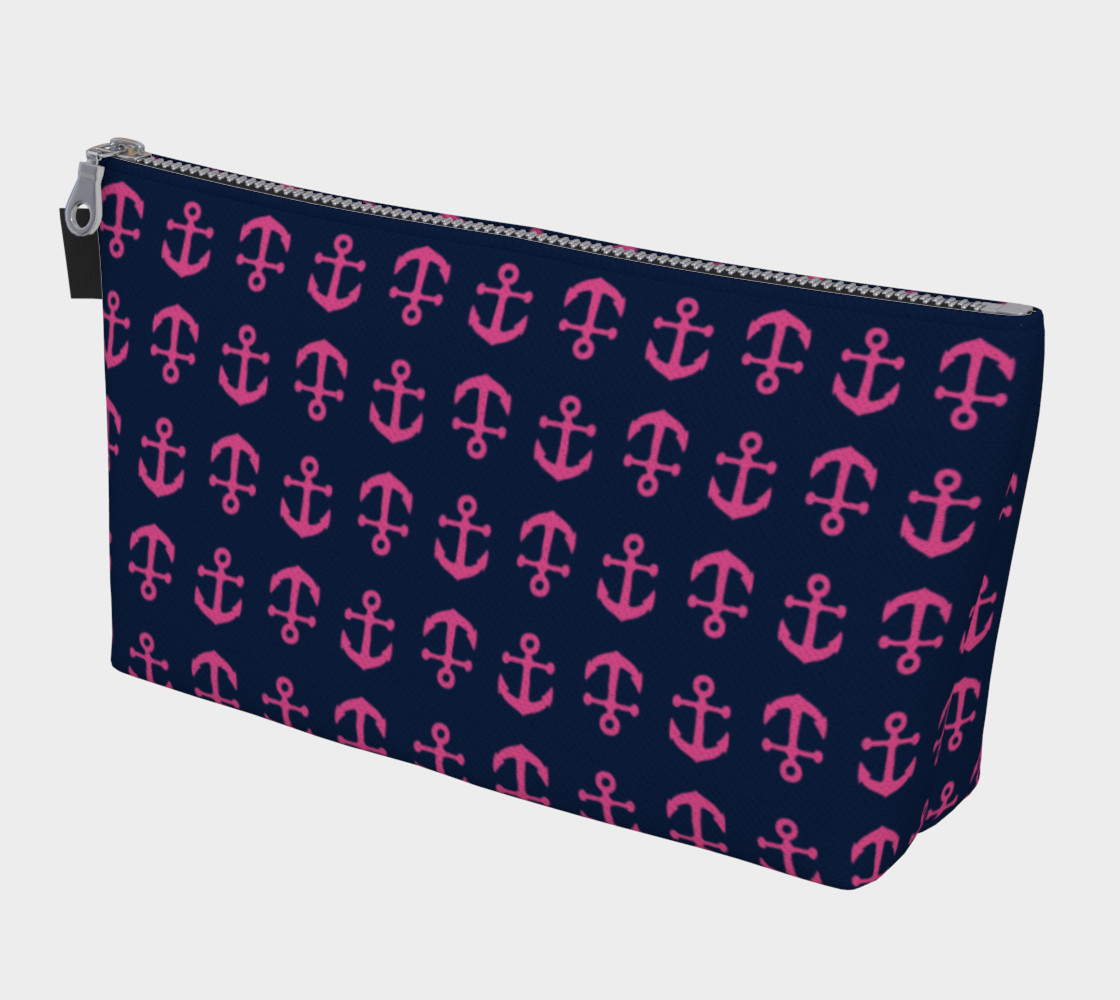 Anchor Toss - Pink on Navy preview #1