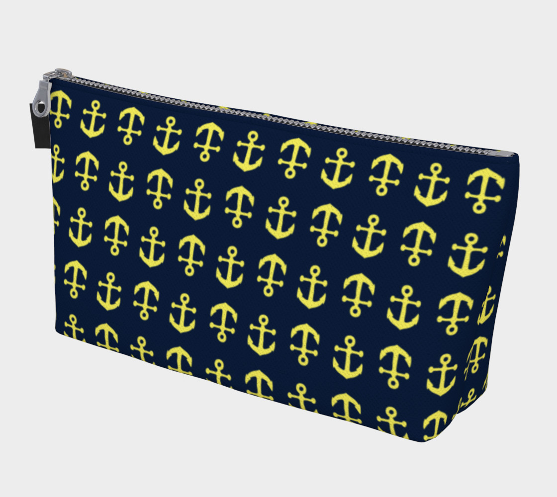 Anchor Toss - Yellow on Navy preview #1