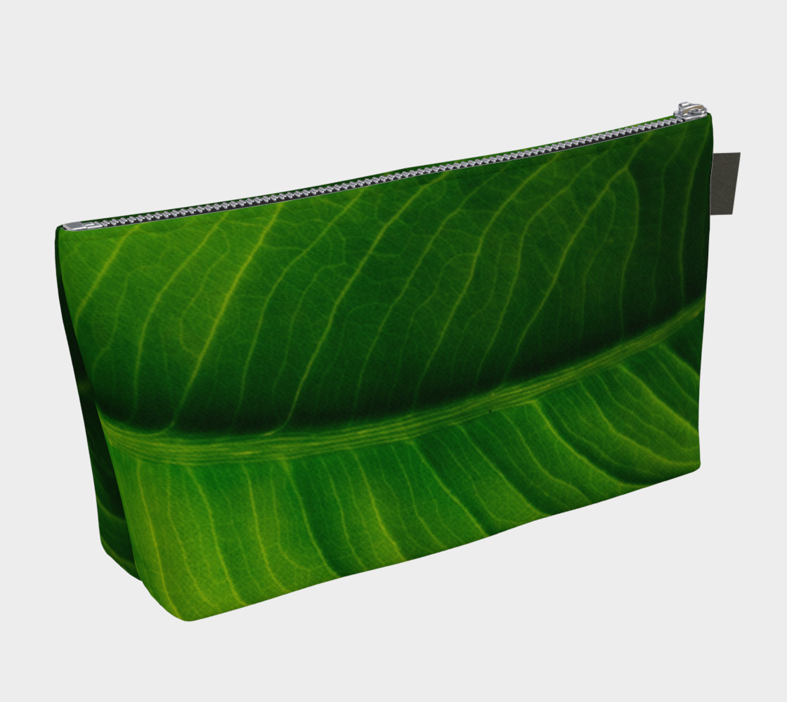 Green Banana Leaf Makeup Bag preview #2