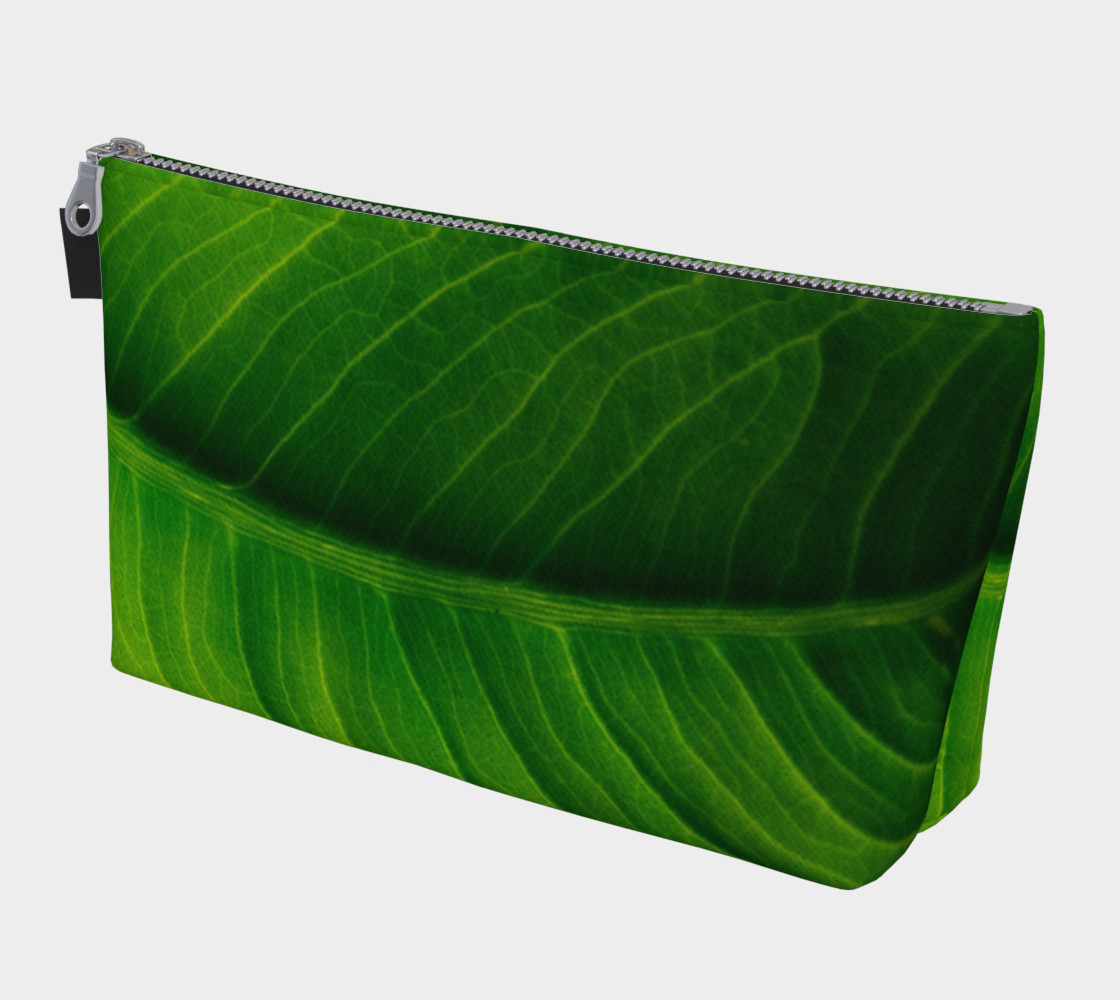 Green Banana Leaf Makeup Bag preview #1