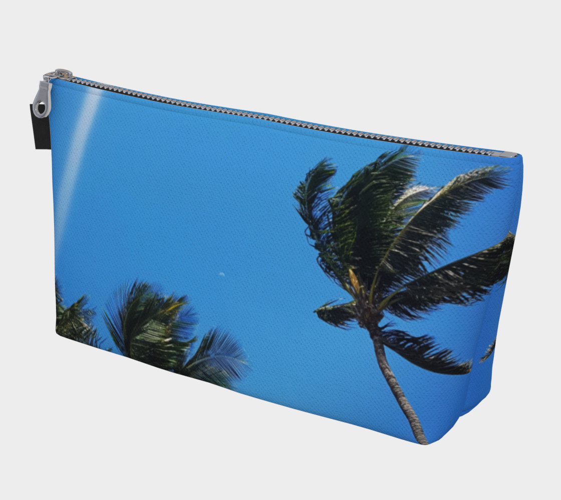 Aperçu de make up bag palm trees #1