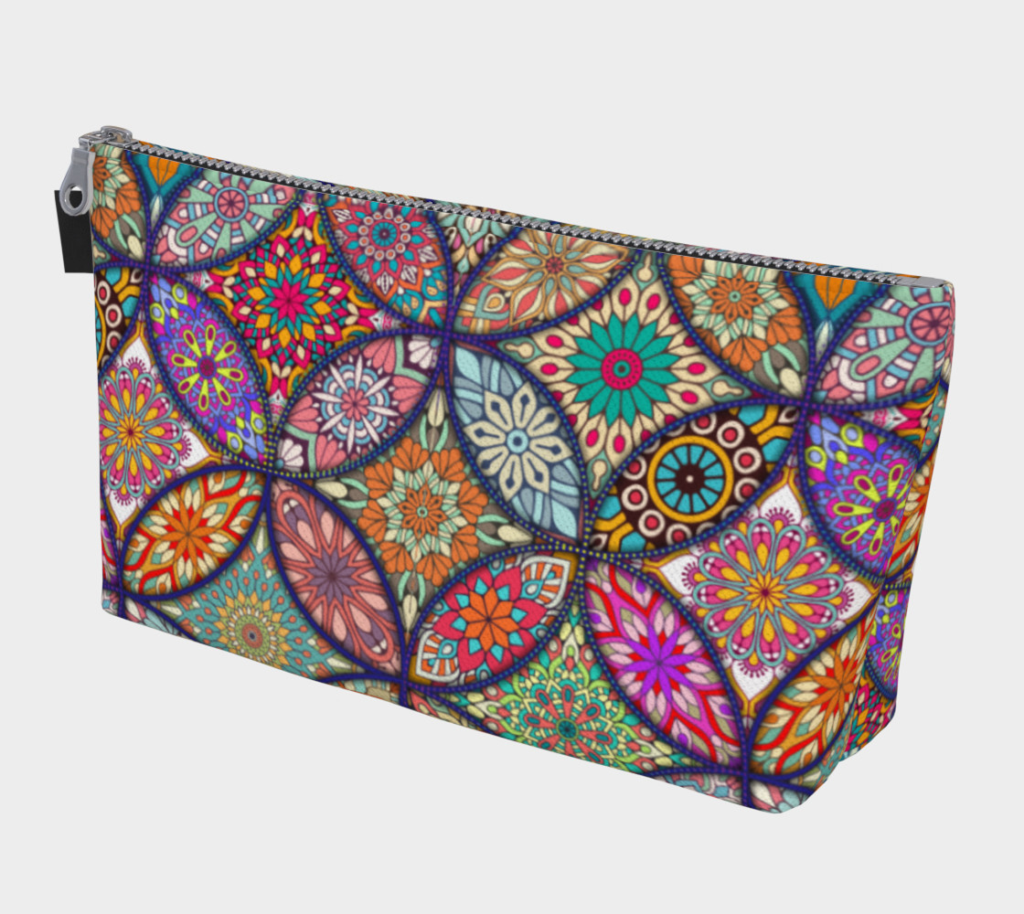 Vibrant Mandalas Makeup Bag preview #1