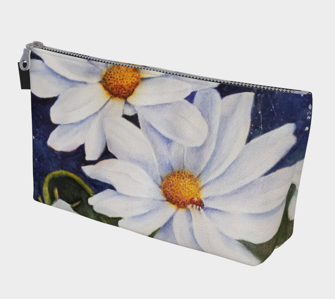 DAISIES with LADY BUG in WATERCOLOR preview #1