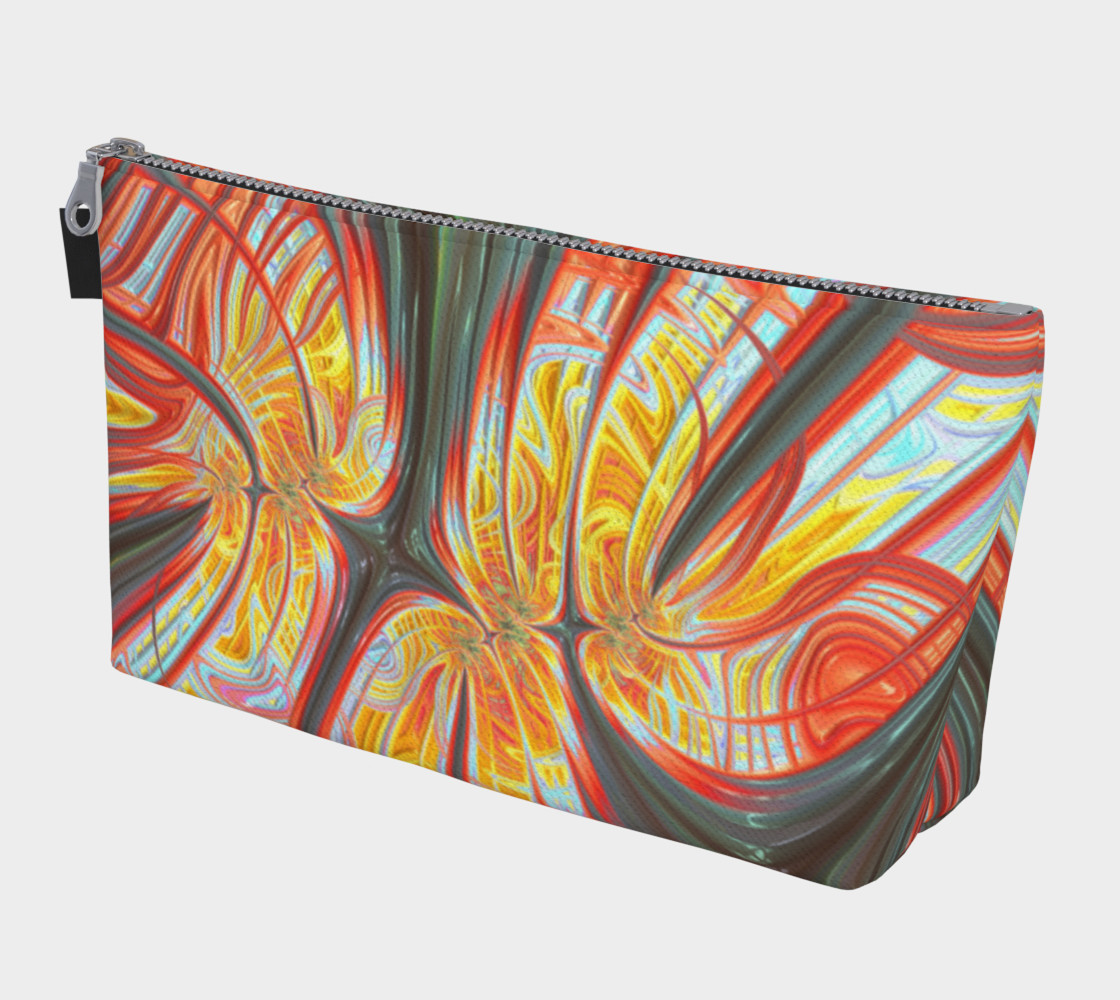 Fractal Frangipani Make Up Bag preview #1
