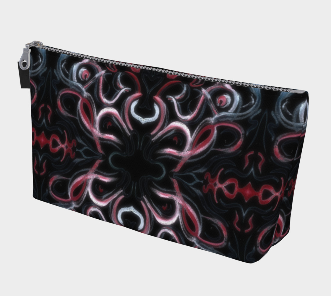 Torment In Red Gothic Horror Art Makeup Bag preview #1