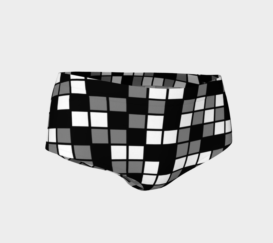 Aperçu de Grey, Black, and White Random Mosaic Squares #1
