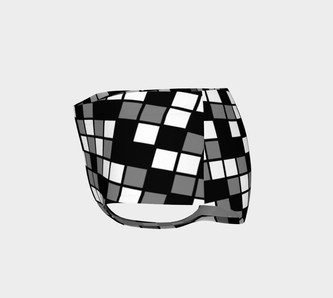 Aperçu de Grey, Black, and White Random Mosaic Squares #3