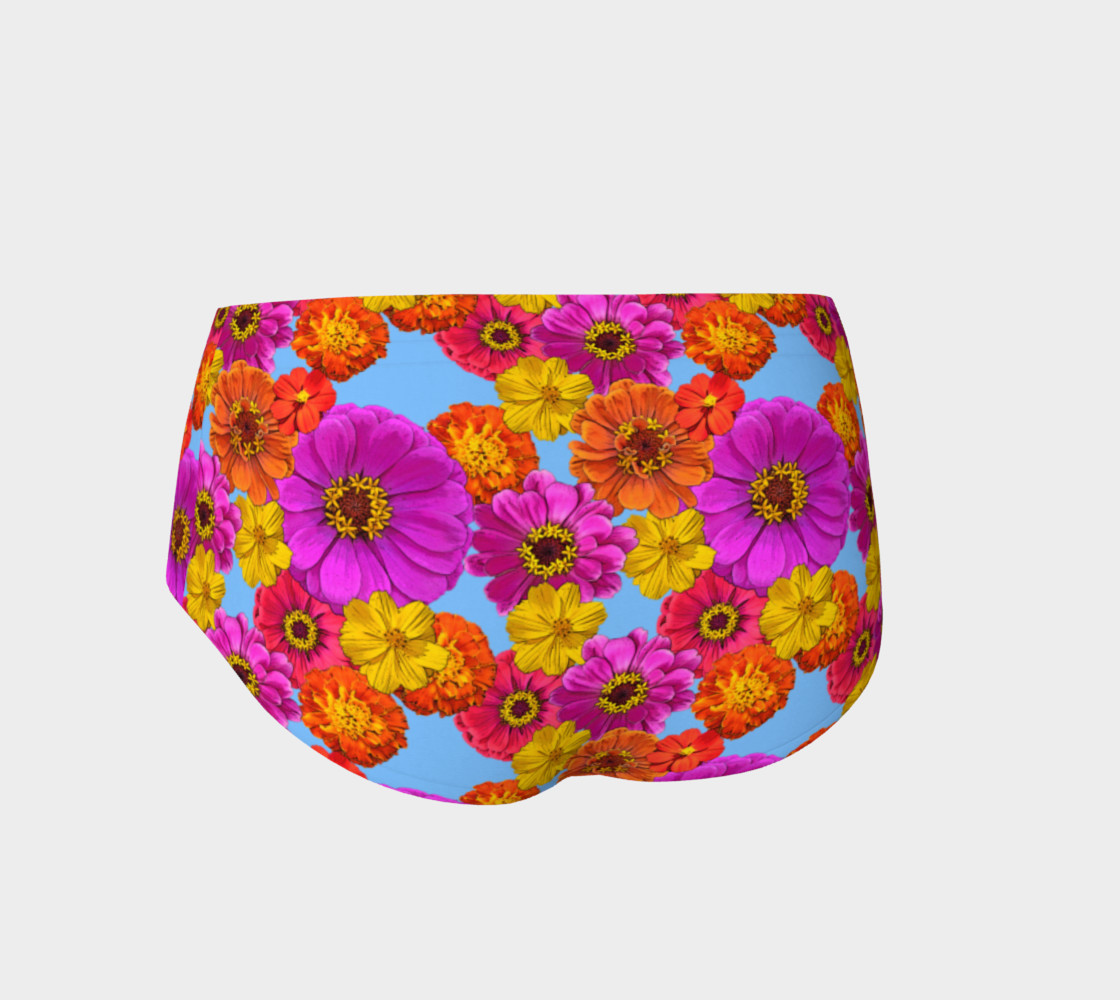 Colorful Flowers on Sky Blue preview #2