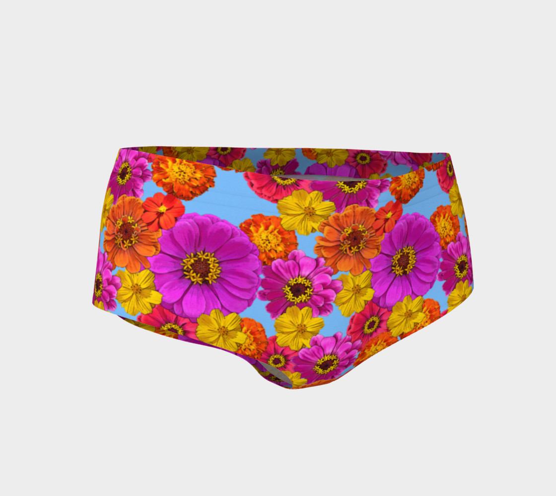 Colorful Flowers on Sky Blue preview #1
