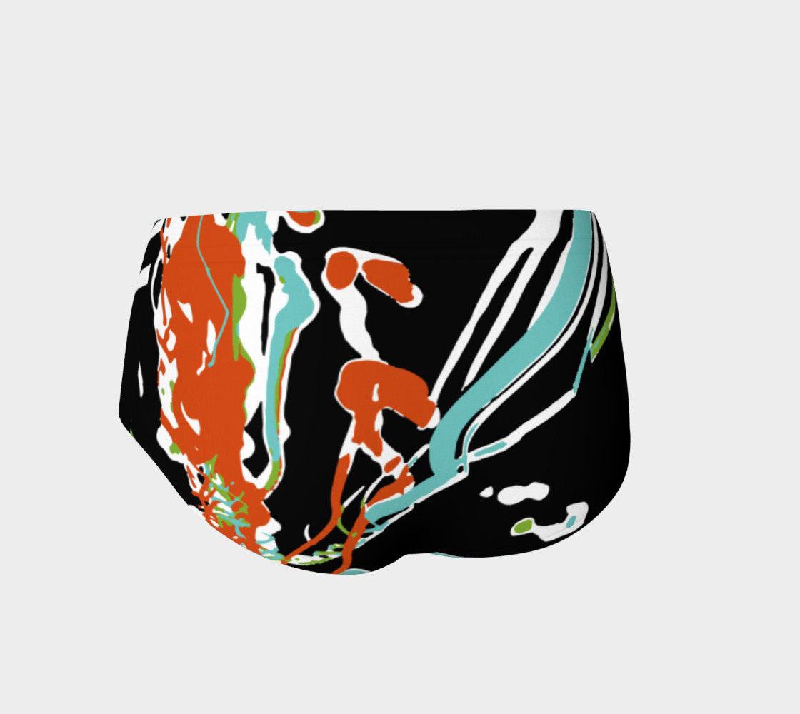 Multicolor Abstract Design Mini Shorts preview #2
