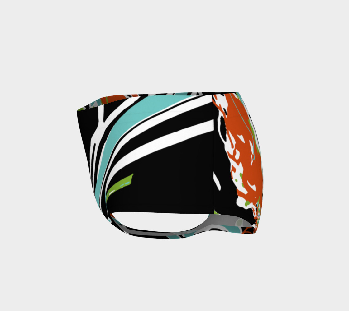 Multicolor Abstract Design Mini Shorts preview #3