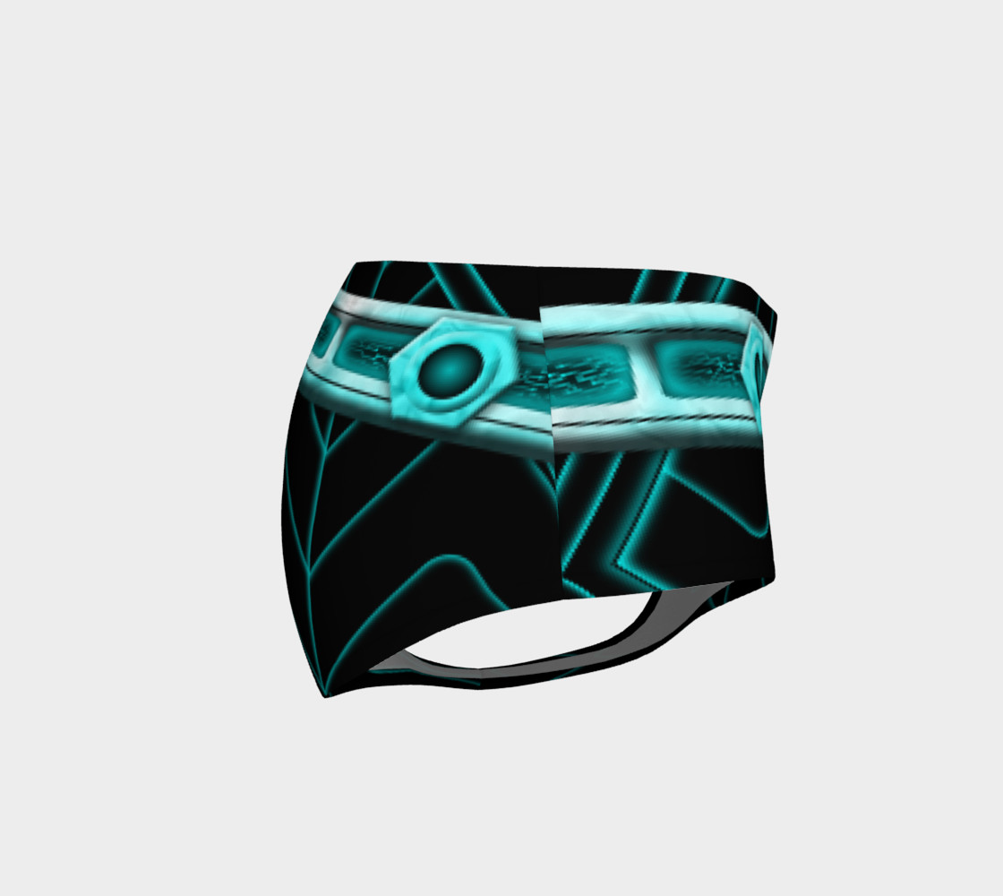 Blue Cyberpunk MiniShorts preview #4