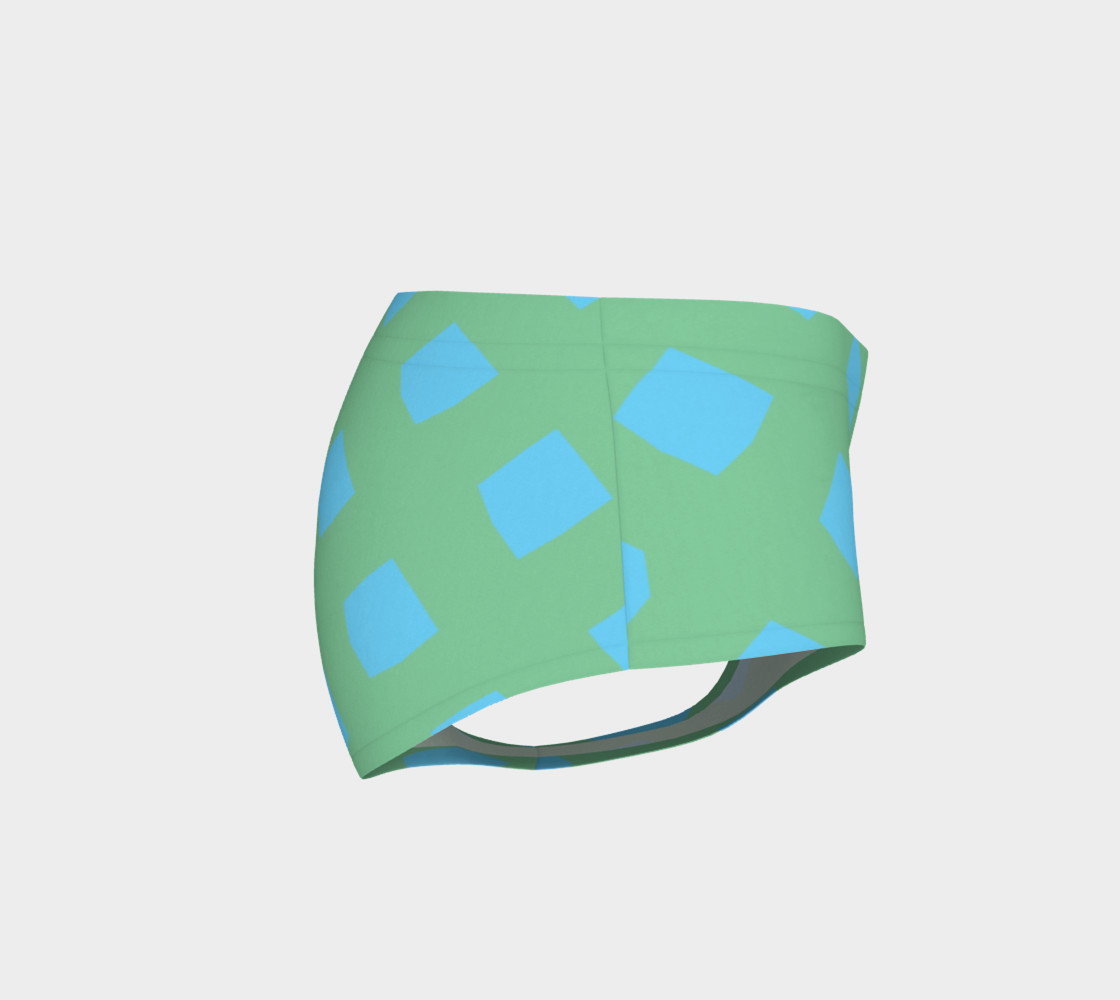 Aperçu de Green and Blue Lattice Bikini Shorts #4