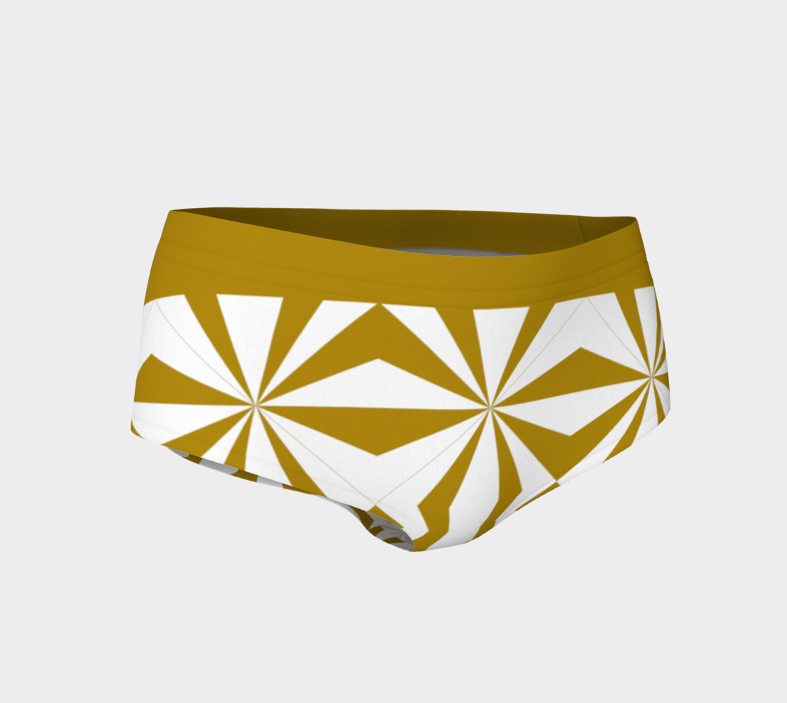 Aperçu 3D de Tribal Gold and Gold Bikini shorts
