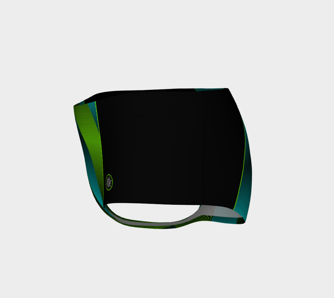 Ombre Stripe Black Green Turquoise preview #3