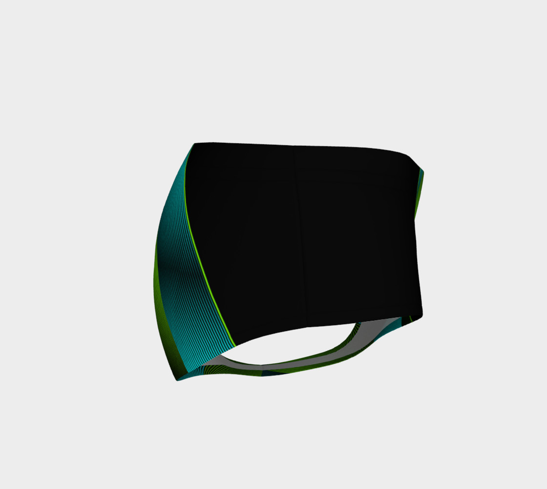 Ombre Stripe Black Green Turquoise preview #4