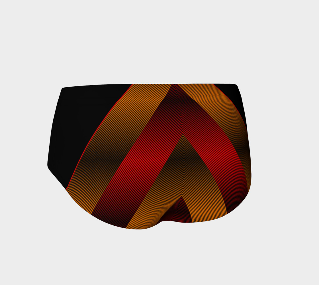 Ombre Stripe Black Red Orange preview #2