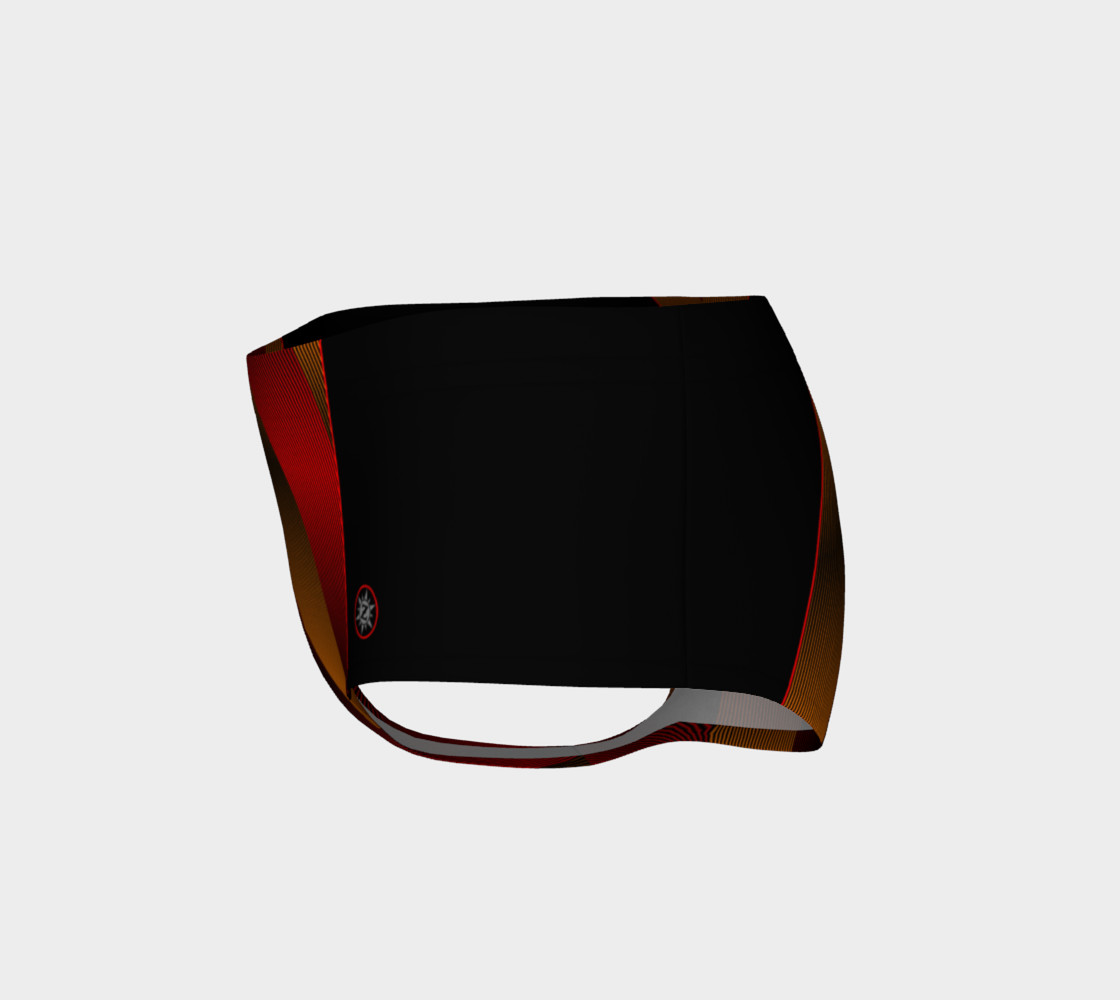 Ombre Stripe Black Red Orange preview #3