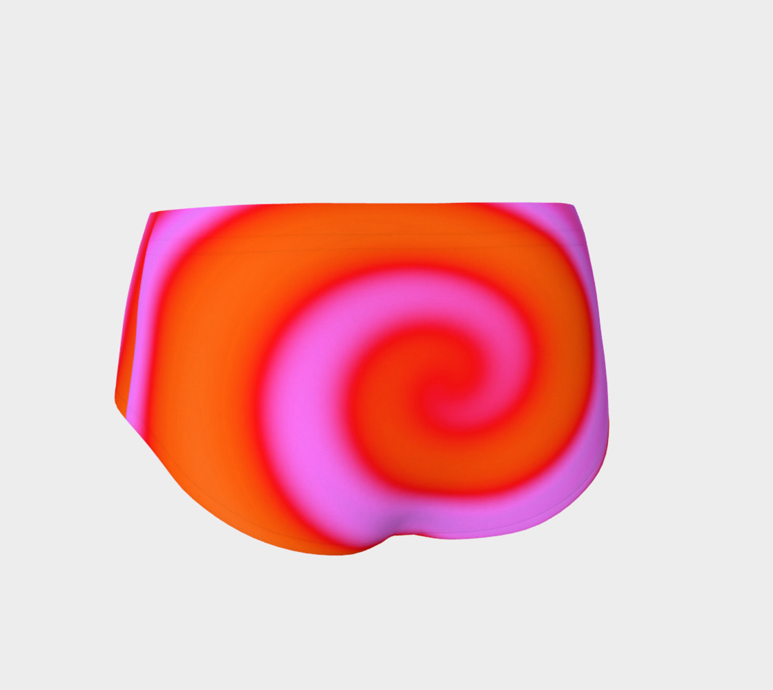 Bright Colorful Orange Pink Swirl Abstract preview #2