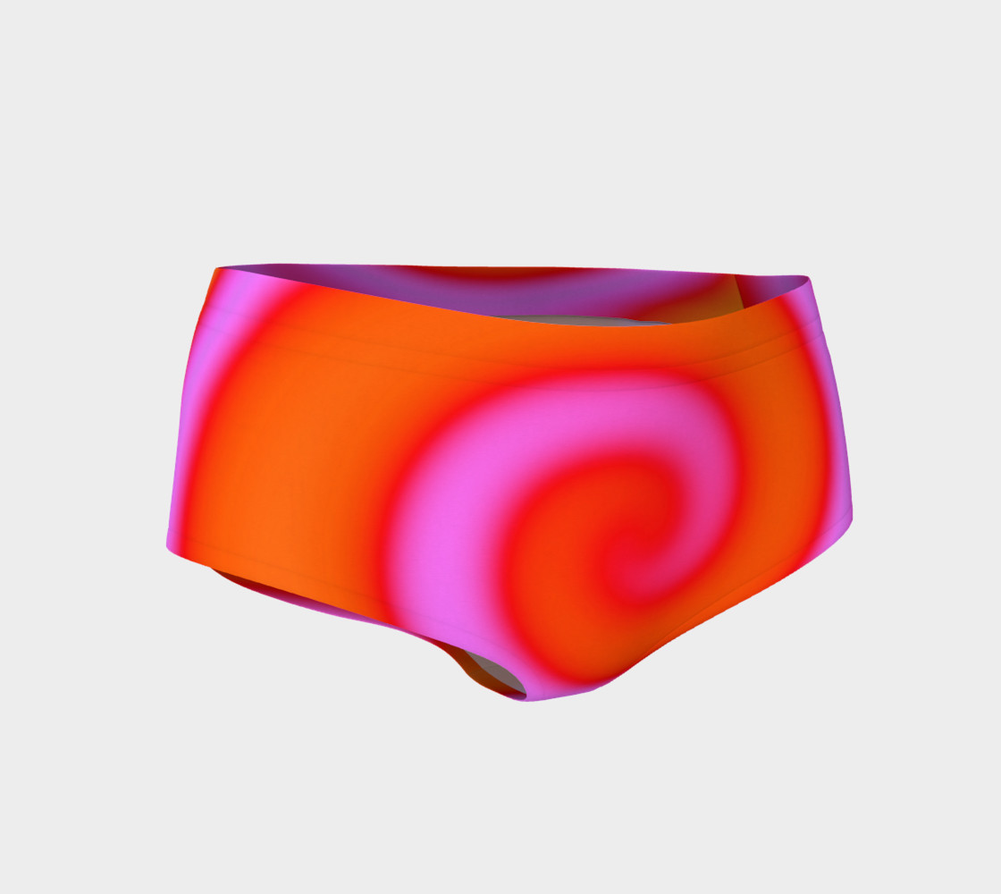 Bright Colorful Orange Pink Swirl Abstract preview #1