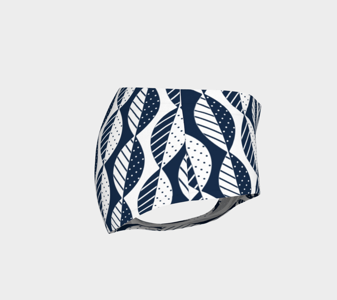 Mod Leaves in Navy and White preview #4