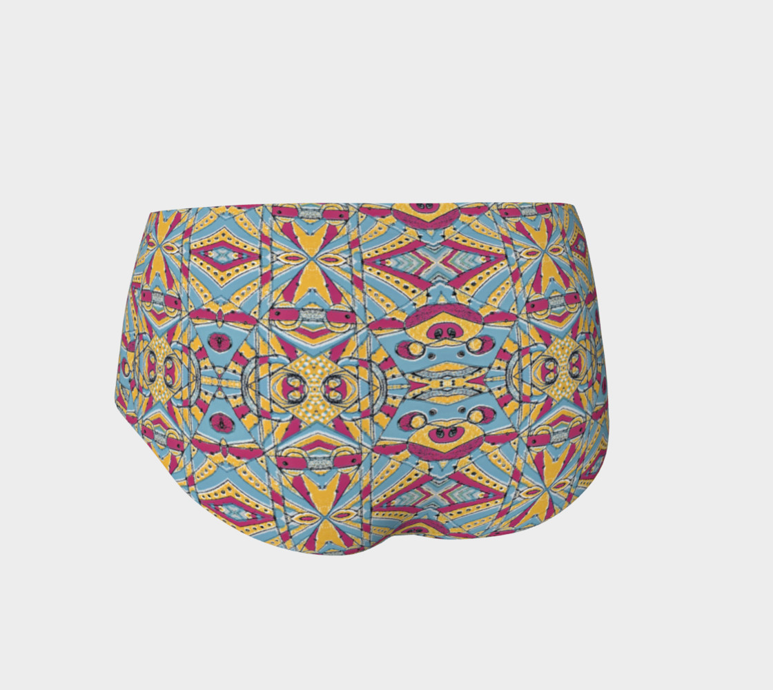 Aperçu de Multicolored Tribal Pattern Mini Shorts #2